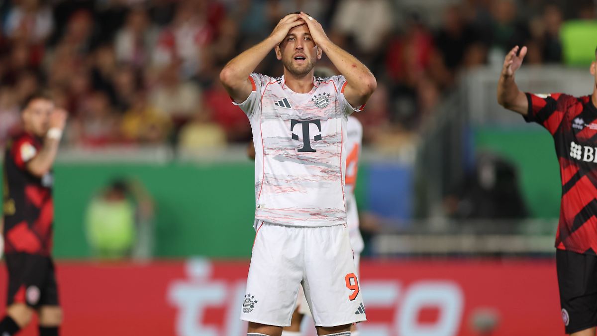 Kane bewahrt Bayern vor Blamage nach kolossalem Einbruch gegen Drittligist