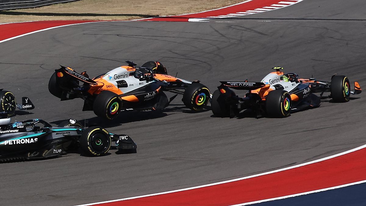 McLaren-Rivalen schießen sich im Sprint gegenseitig von der Strecke