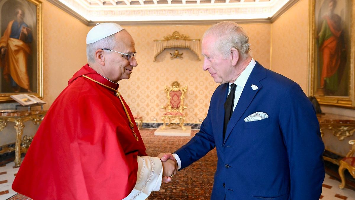 Premiere: König Charles und Papst Leo beten zusammen