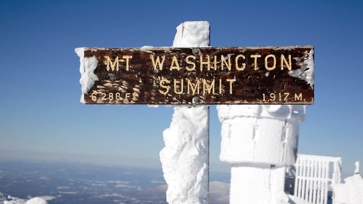 20 Wanderer geraten am Mount Washington in Not