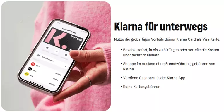Klarna kreditkarte app