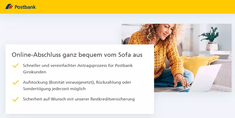 Postbank Kredit aufstocken