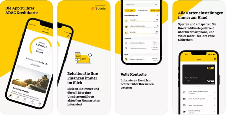 adac kreditkarte app