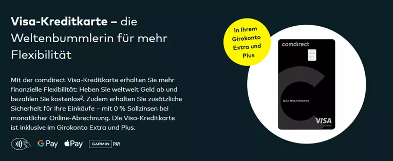 comdiect kreditkarte erfahrungen