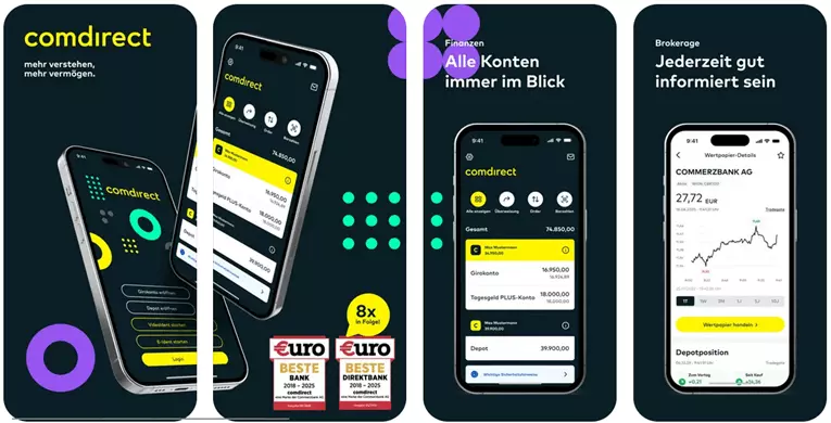 comdirect kreditkarten app