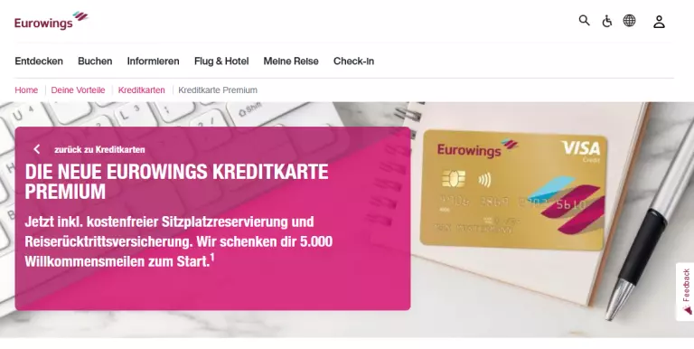 eurowings kreditkarte premium