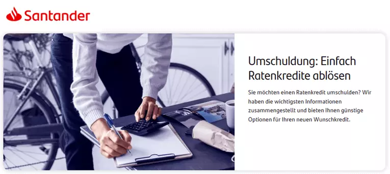 santander krediteumschulden
