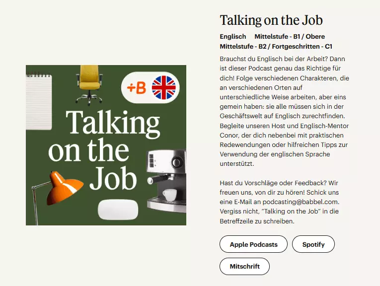 Babbel podcast english
