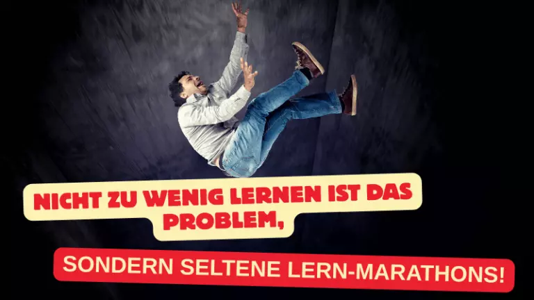 Das Problem ist nicht zu wenig Lernen