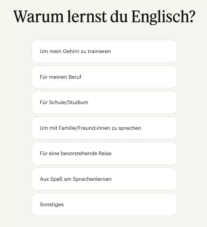 Englisch lernen mit Babbel