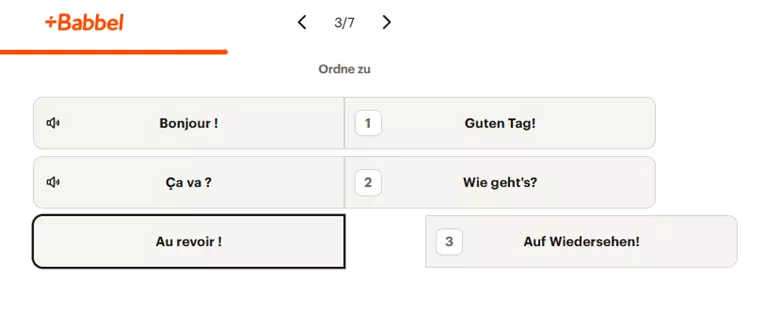 babbel französich lernen app
