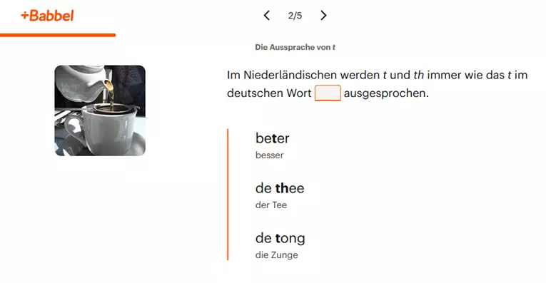babbel niederlÃÂändisch app