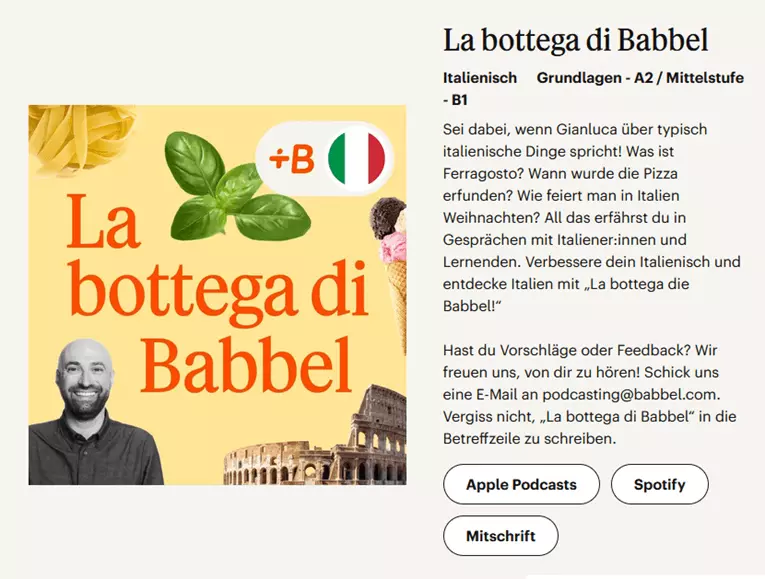 babbel podcasts