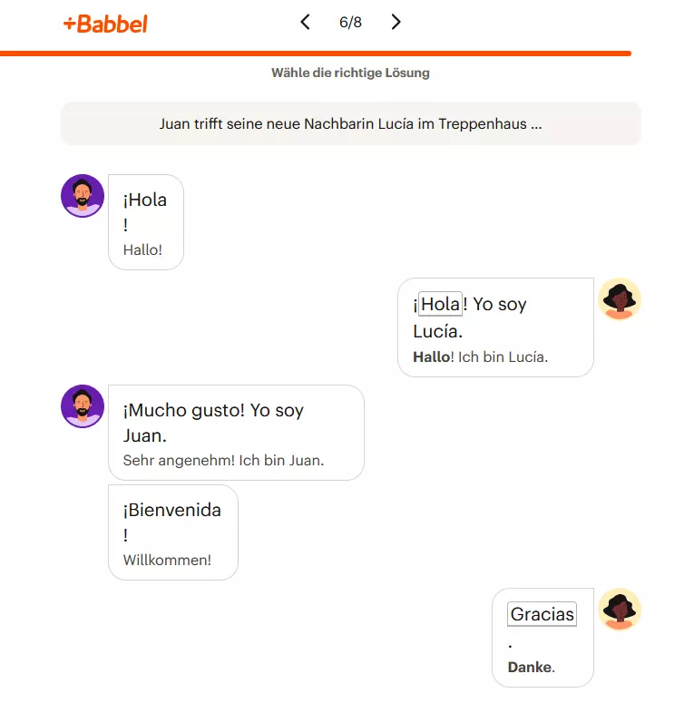 babbel spanisch lernen