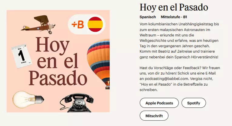 babbel spanisch podcast