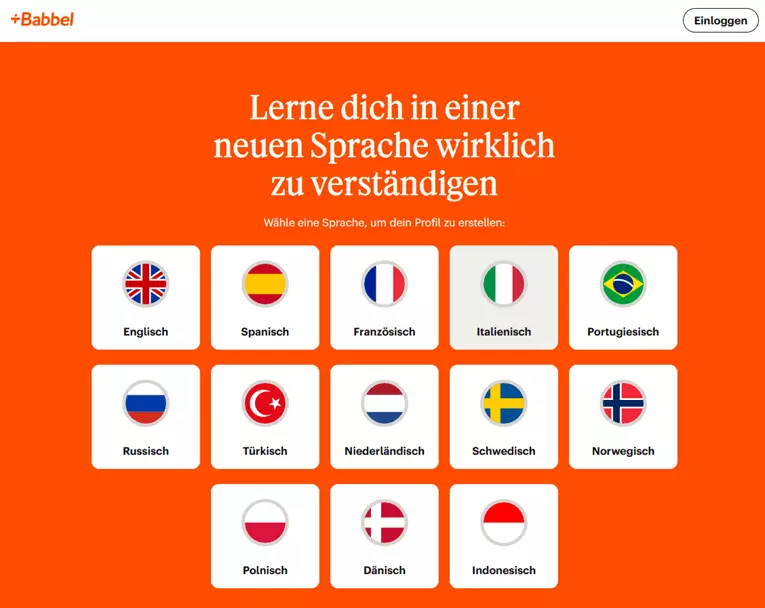 babbel sprachen