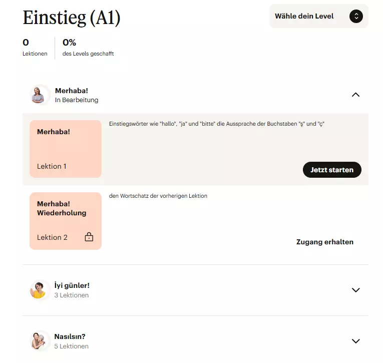 babbel türkisch einstieg