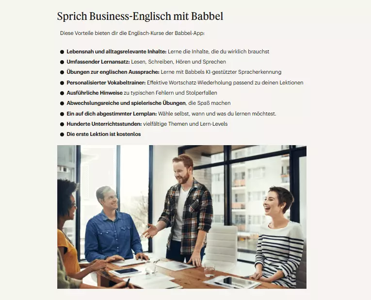 business englisch mit babbel