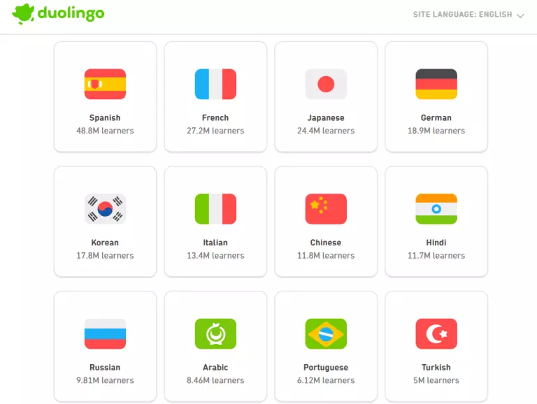 duolingo sprachen