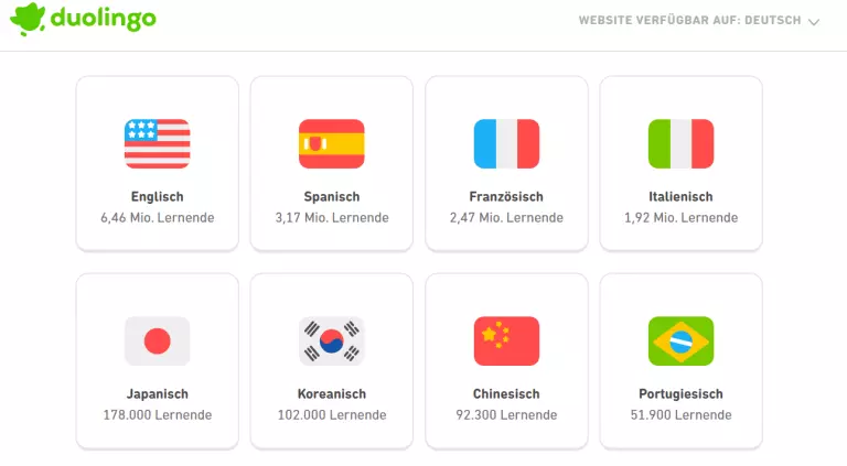 duolingo sprachen lernen
