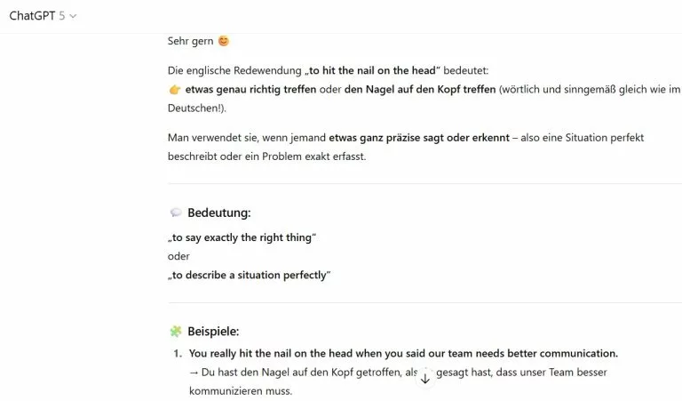 englisch mit chatgpt lernen