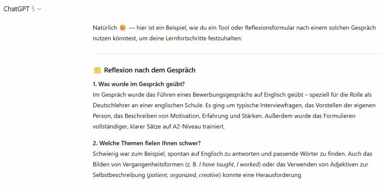 englisch mit chatgpt lernen
