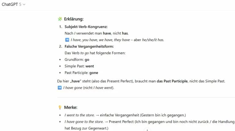 englisch mit chatgpt lernen