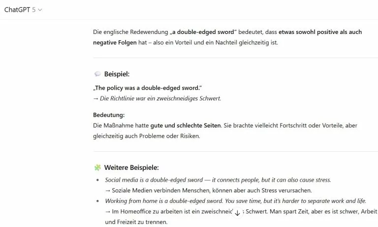 englisch mit chatgpt lernen