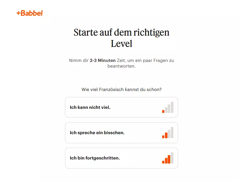 französisch test babbel