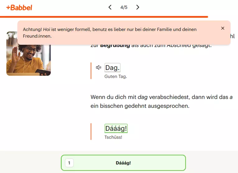 niederländisch babbel