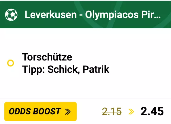 Bayer Leverkusen gegen Olympiakos Piräus