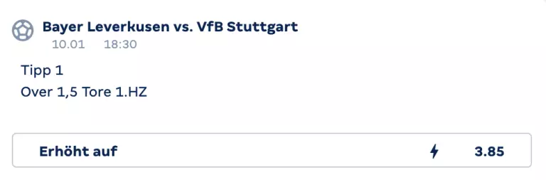 Bayer Leverkusen vs. VfB Stuttgart merkur bets
