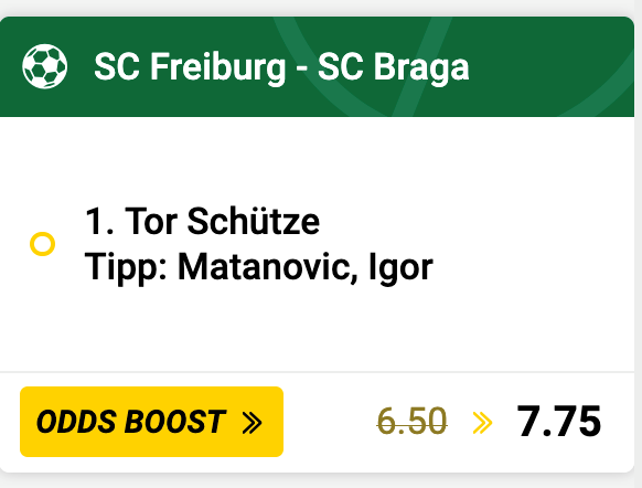 SC Freiburg – Sporting Braga