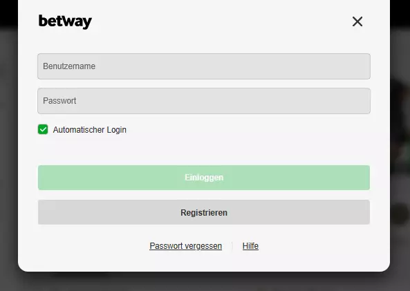 betway login
