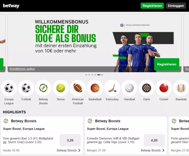betway wettmärkte