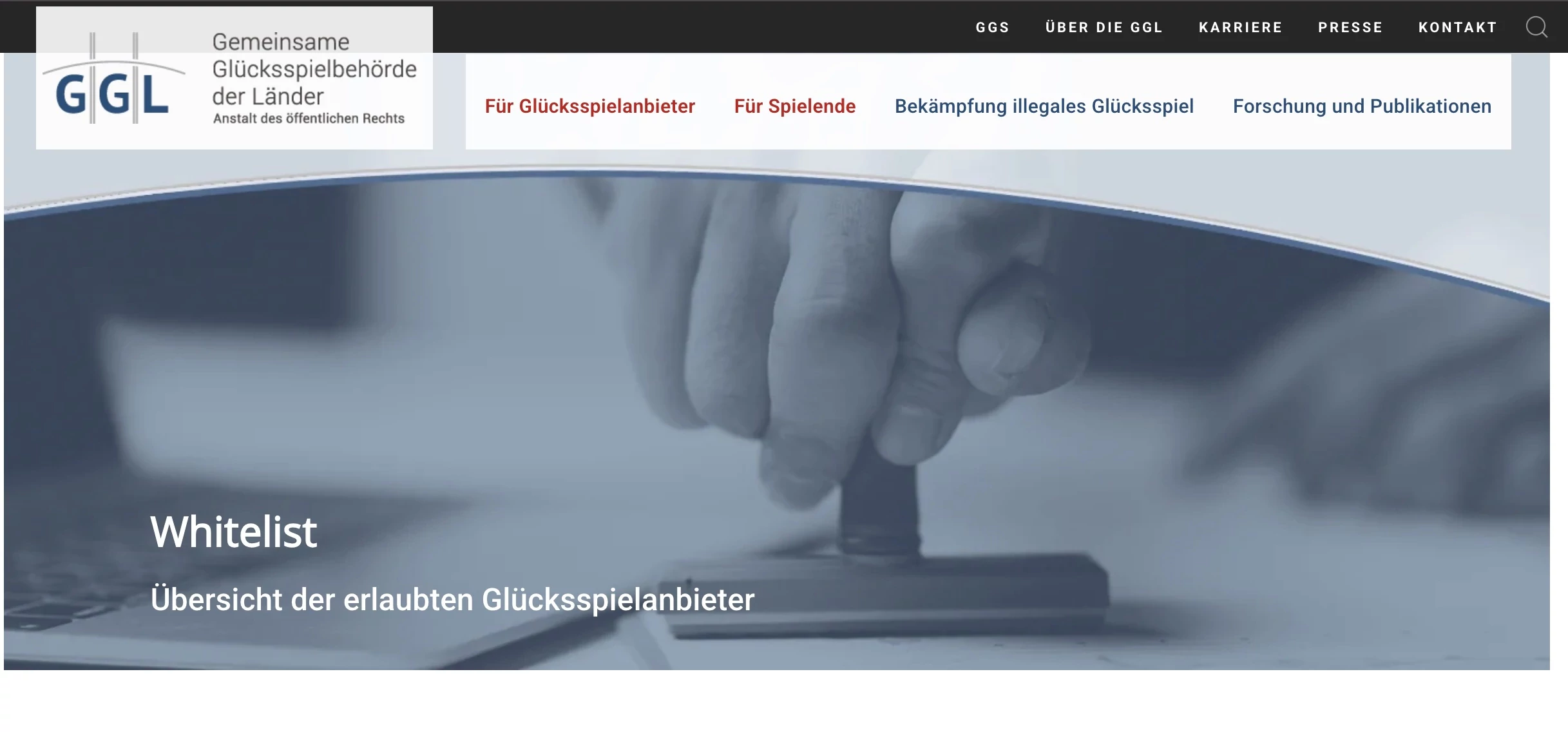 Die GGL ist für die Lizenzvergabe und Aufsicht in Deutschland zuständig (Foto: GGL / gluecksspiel-behoerde.de)