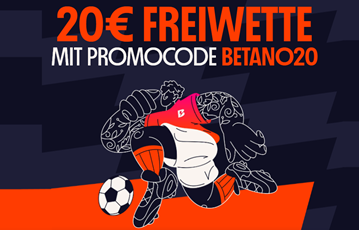 Betano: 20€ Gratiswette