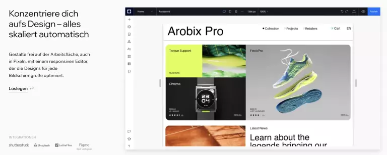 Screenshot des Angebots von Wix Studio. Die Wix Erfahrungen mit der umfangreichen Agentur-Lösung sind gut.