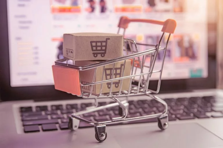 warenkorb, onlineshop die bestellungen in warenkorb