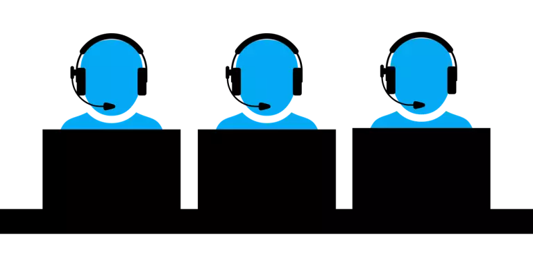 Es gibt drei Symbole für den Kundenservice. In diesem Absatz erklären wir das IONOS Helpcenter.