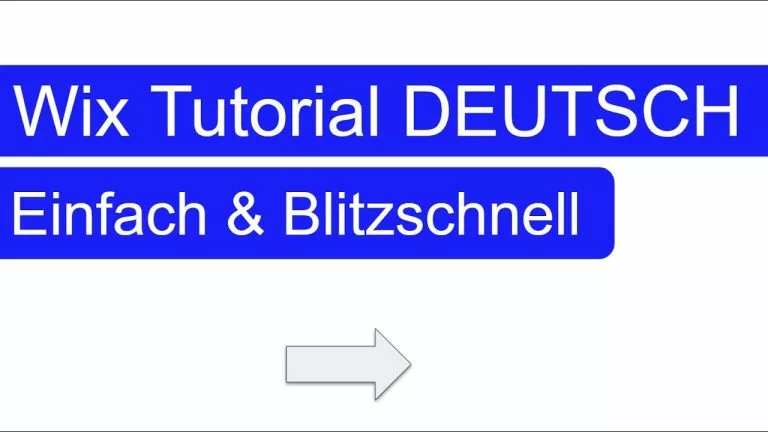 Video: 👉 Wix Tutorial DEUTSCH 2024 - Einfach & Blitzschnell - Wix Website erstellen