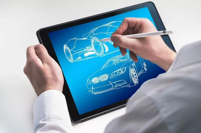 Tablet, Zeichnung, Skizze, Logo