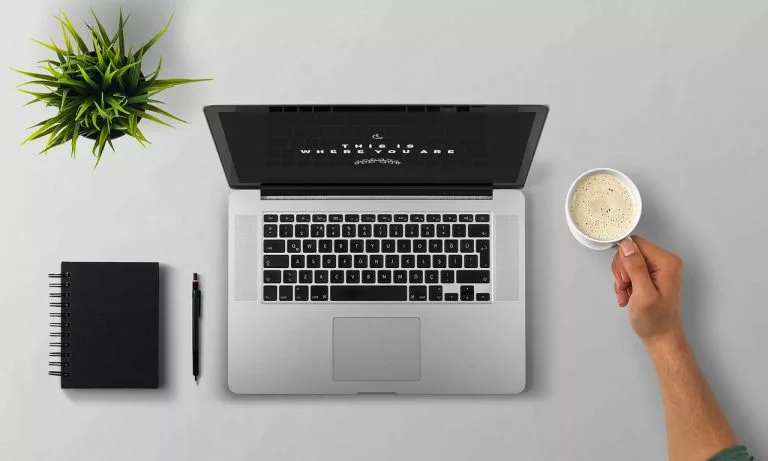 Eine Person arbeitet an einem Laptop. In diesem Artikel erklÃ¤ren wir das Thema Online PrÃ¤senz