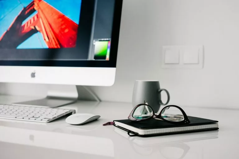 Büro, Computer, Logo-Erstellung