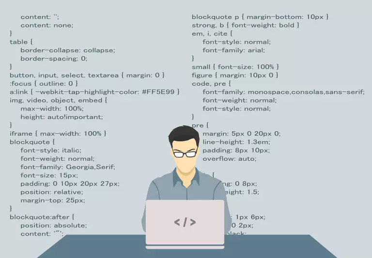 ein Programmierer, der eine Website erstellt. In diesem Artikel zeigen wir Dir, wie Du Deine eigene Website ohne Programmierkenntnisse erstellen kannst