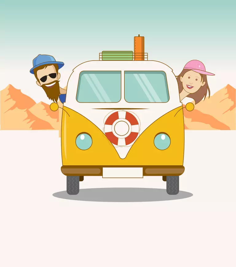 Das Bild steht für Reisen. In diesem Abschnitt zeigen wir einen Reiseblog als Beispiel für eine private Homepage.