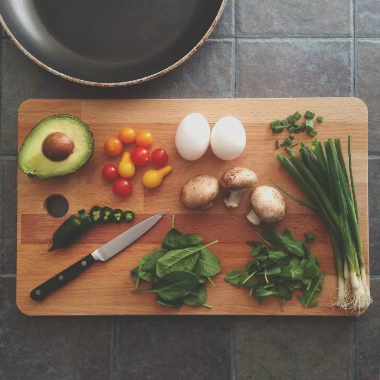 Gemüse und Kochen
