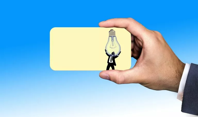 Business Card, Visitenkarte, Hand, Businessmann