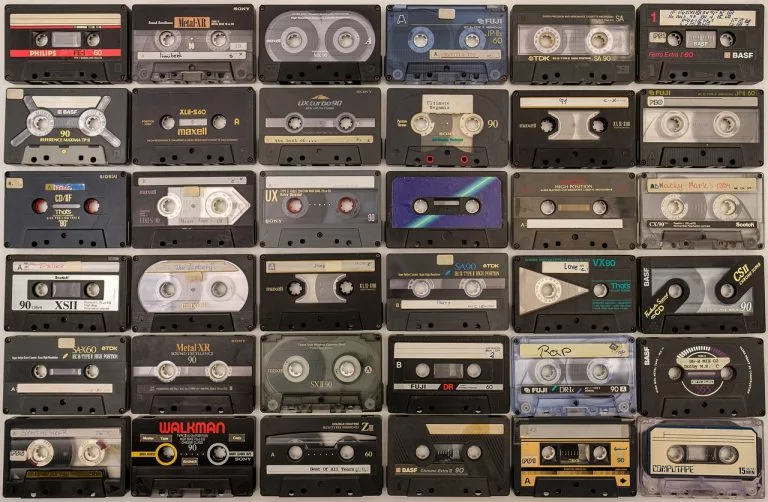 Kassetten, Tonträger, Retro-Motiv