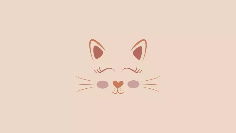 Katzenlogo, minimalistisches Logo
